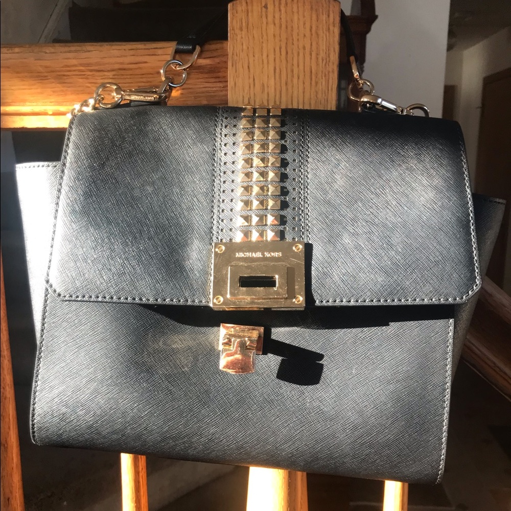 Michael Kors Black Leather Bag